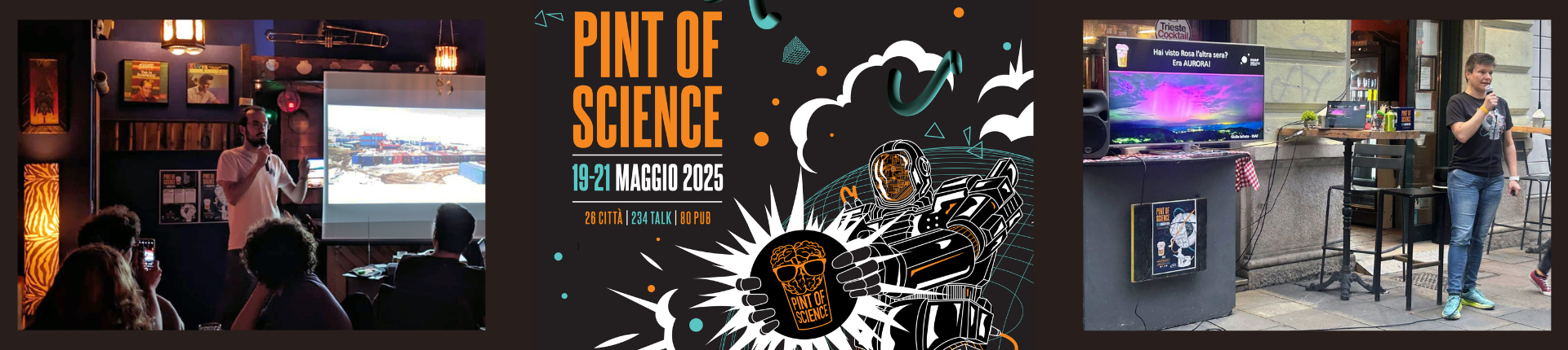Pint of Science logo e foto