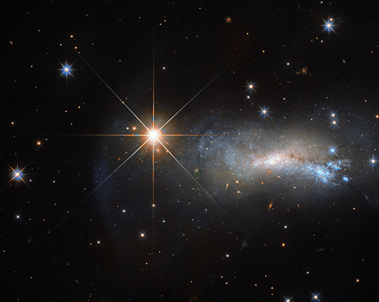 Hubble's Bright Shining Lizard Star