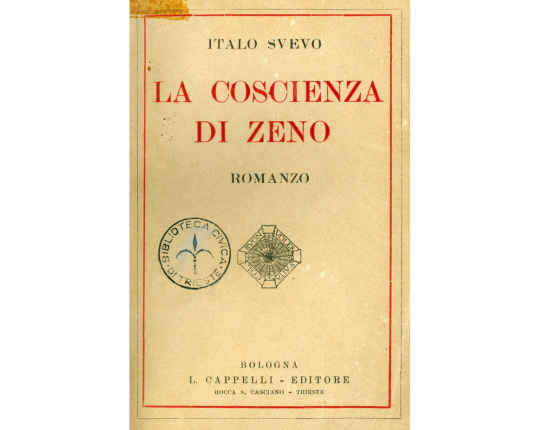 Copertina dell'edizione 1923 del libro La Coscienza di Zeno